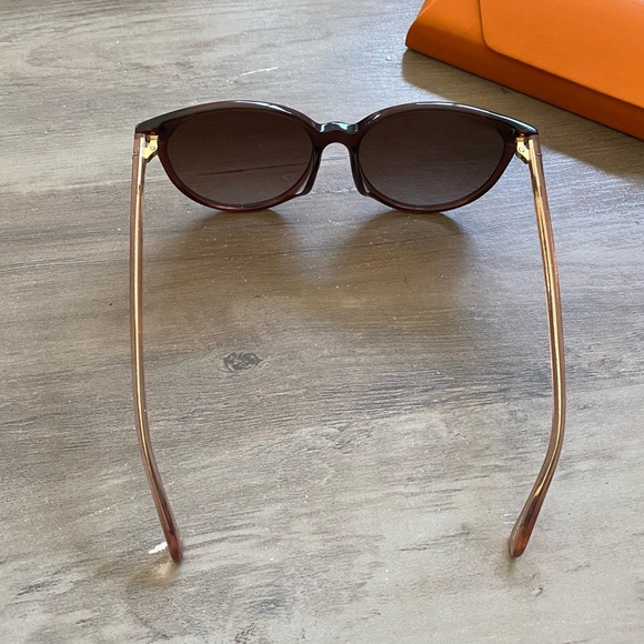 Kate spade hello sunshine 56mm kaiafs round sunglasses - brown/brown gradient - Picture 7 of 15